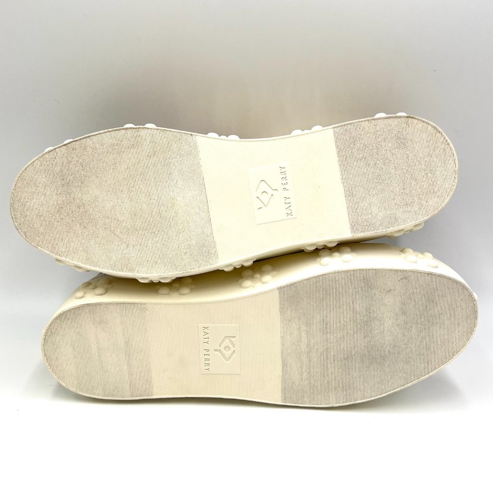 Katy Perry Womens Size‎ 7.5 The Florral Champagne Sparkly Sneakers Shoes 7.5M - Picture 9 of 13